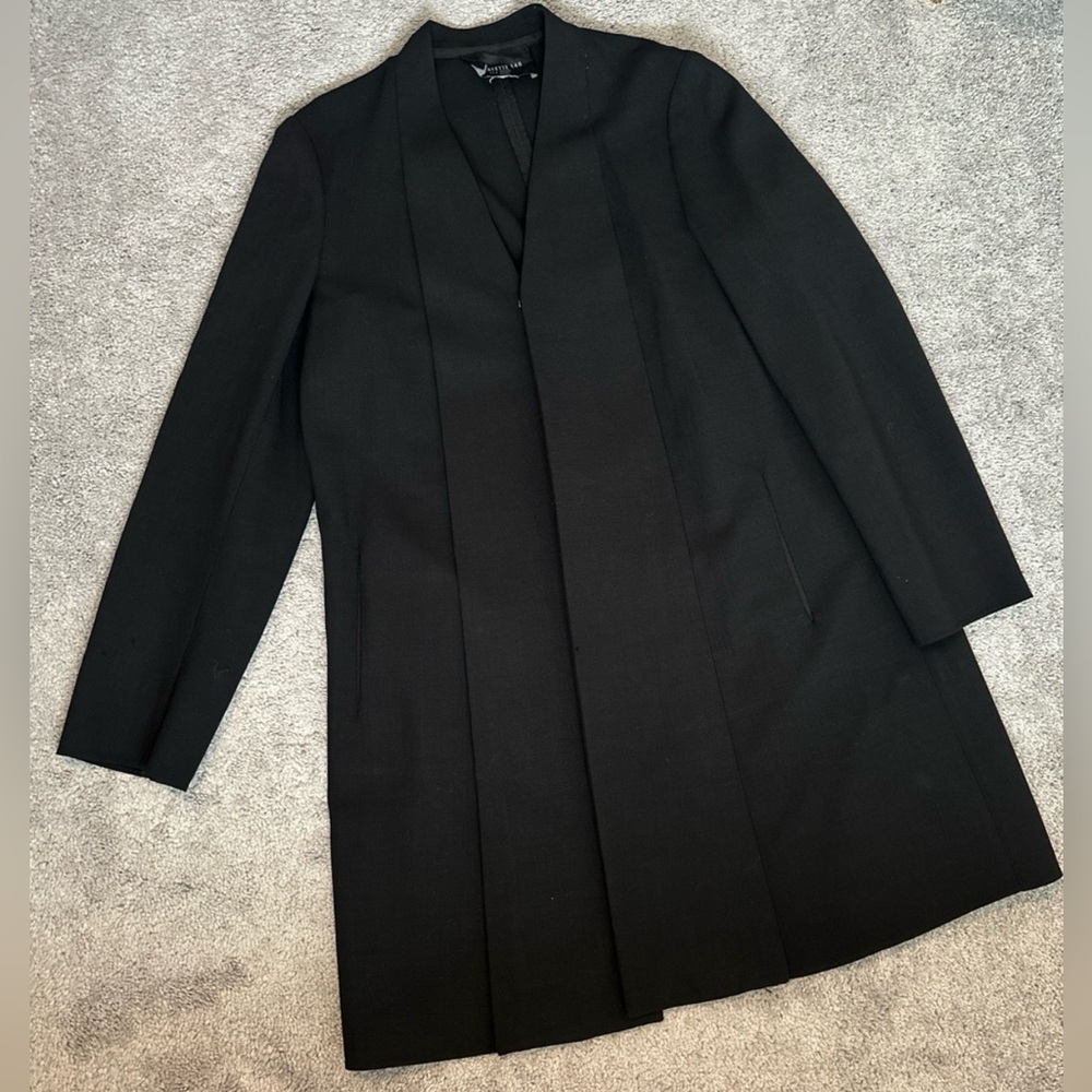 LAFAYETTE 148 New York VIRGIN WOOL OPEN FRONT JACKET Women’s Size 8
